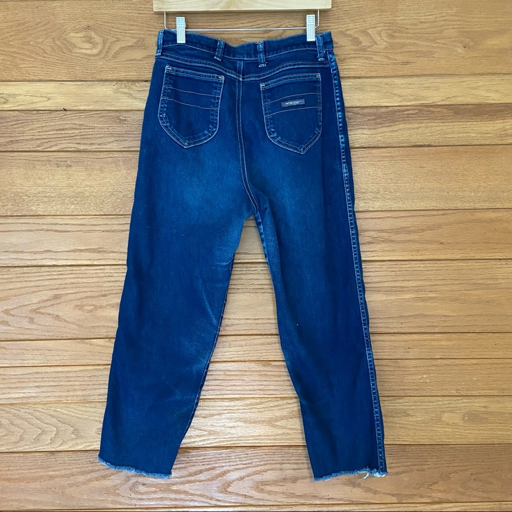 Vintage Wrangler 80s frayed hem high rise jeans